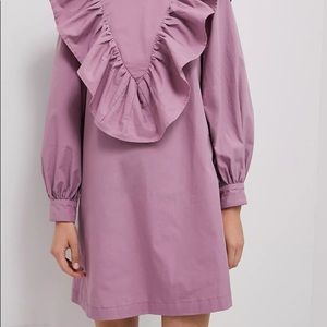 Calla ruffled tunic dress